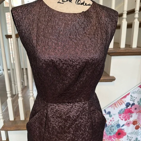 WHIT Metallic Geometric Dress - Picture 4 of 6